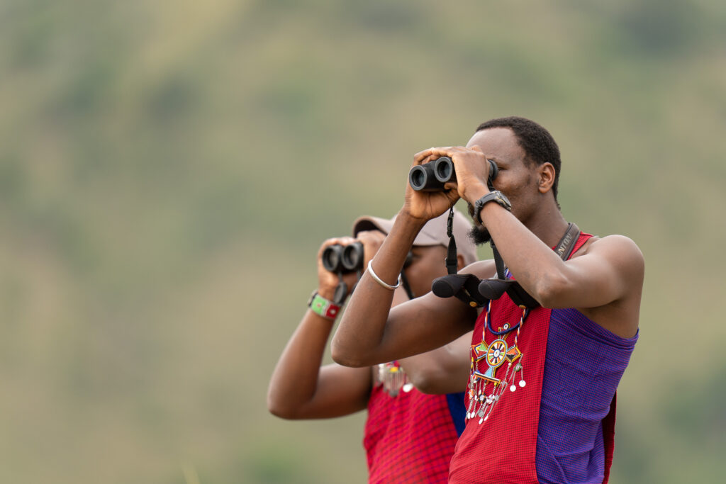 Moses by Kaleel Maasai guides at Mattikoko in Lemek Conservancy