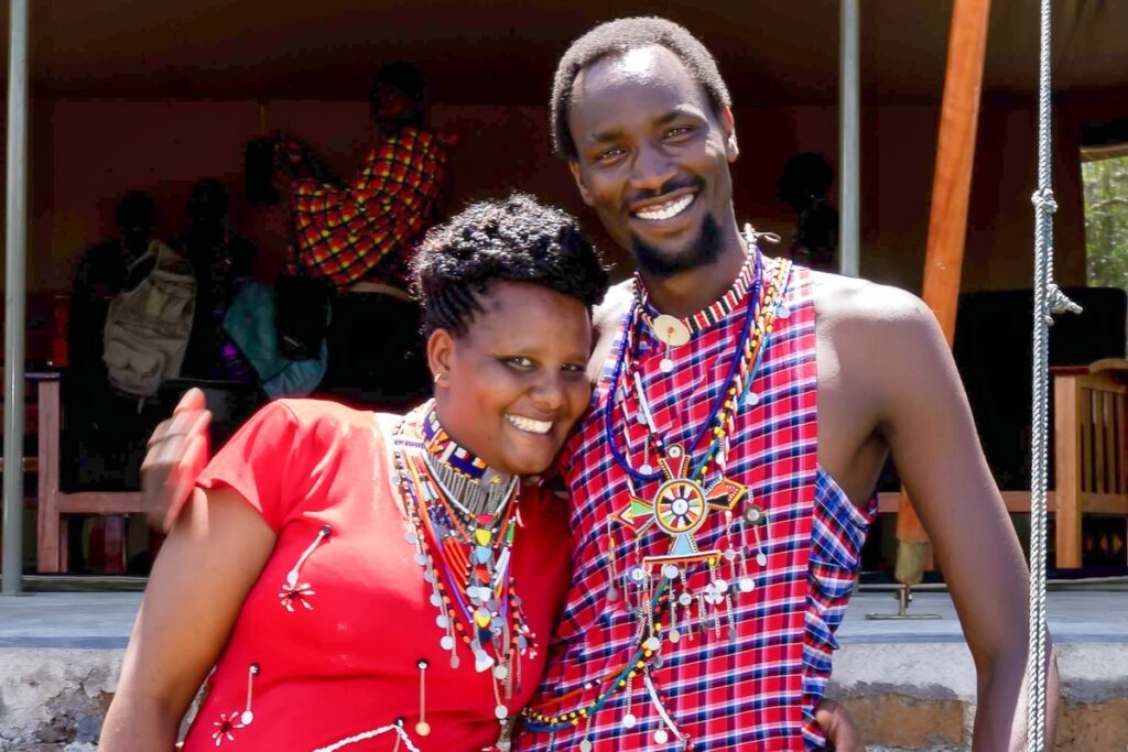 Marion and Moses Marion Nampaso at Mattikoko Safari Camp