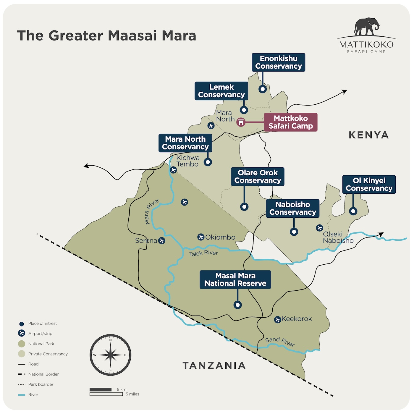 map of Maasai Mara