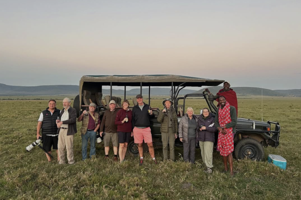 group Alan Kaleel photo safari in Lemek Conservancy
