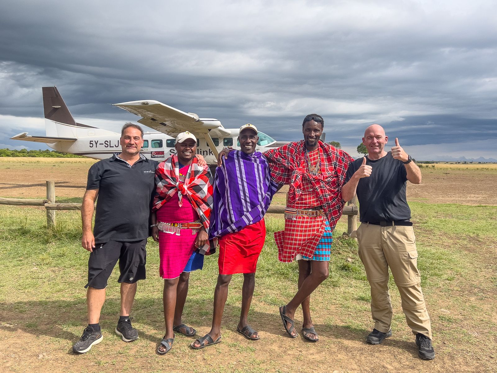 Arrival at Lemek Conservancy by plane